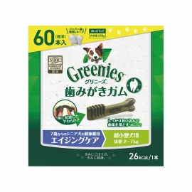 グリニーズ プラス エイジングケア 超小型犬用 2－7kg 60P