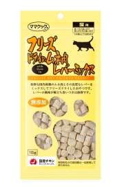 ママクック フリーズドライのムネ肉レバーミックス 猫用 18g