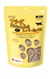 ママクック フリーズドライのムネ肉レバーミックス 猫用 120g