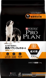 プロプラン 中型・大型犬成犬用 筋肉バランスのサポート チキン 12kg