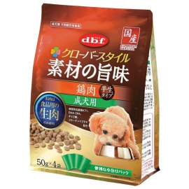 クローバースタイル素材の旨味 鶏肉 成犬用 200g(50g×4袋)