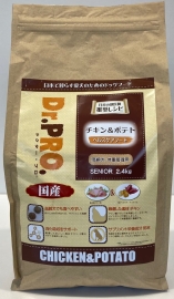 Dr.PRO.チキン＆ポテト 高齢犬・体重管理用 2.4kg