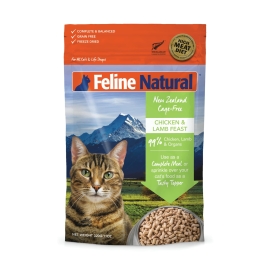 Feline Natural フリーズドライ チキン＆ラム 320g (1.28kg分)