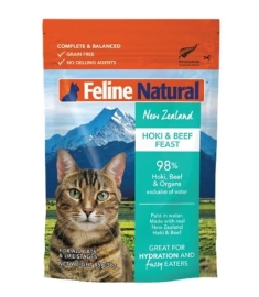 Feline Natural パウチ ホキ＆ビーフ 85g